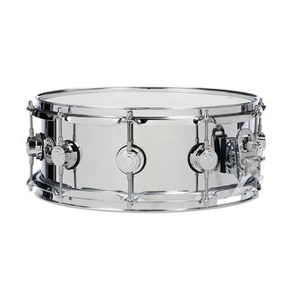 DW DW - DRVS5514SPC - Chrome Steel Snare Polished 5.5x14, Chrome Hardware