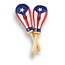 LP - LP393-PR - Salsa Rawhide Maracas - Puerto Rico Flag