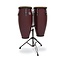 LP - LP646NY-DW - City 10/11 Set Oak Dark Walnut Black W/Double Stand