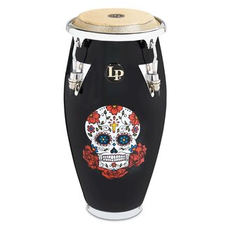 LP LP - LPM198-KP - Karl Perazzo 4 1/2" Mini Conga Sugar Skull Chrome