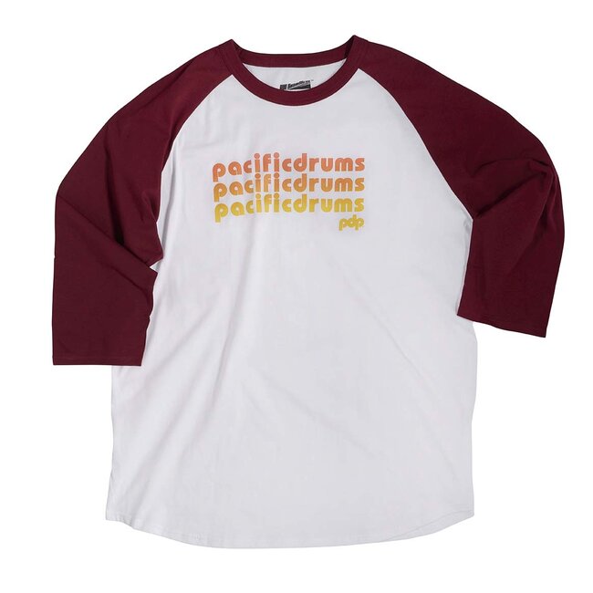 PDP - PR25LSRPDP-L - 3/4 Slv Red/White Shirt, Large (Discontinued)