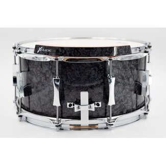 Gruv-X Gruv-X - GRVCM-6514SD-BDP - Pork Pie 6.5x14â€ Snare Drum Bundle, Black Diamond Pearl