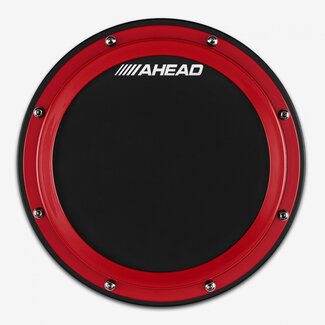 Ahead Ahead - AHSHP10R - 10" S-Hoop Pad with Snare Sound Black Rubber/Red Hoop