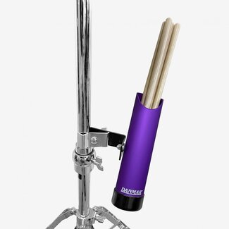 Danmar Percussion Danmar - 1027PA - Stick Holder - Clamps to any stand, holds 4 pairs - Purple - Pro Drum Logo