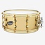 Ahead - AS614PBBB - 6"x14" Snare Drum Polished 3mm Cast Bell  Brass, Brass Hardware w/ Trick Throw-off