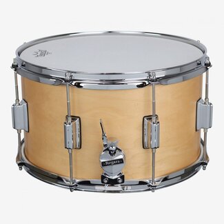 ROGERS Rogers - 28SN - Powertone 8x14 Wood Shell Snare Drum, Beavertail Lug (Satin Natural)