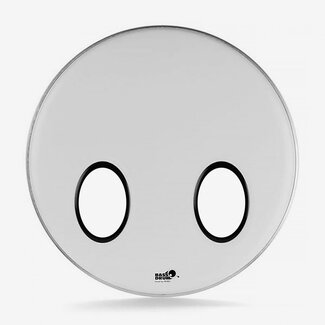 Bass Drum O's Bass Drum O's - BB-24206B - 24" Smooth White w/2- HOBL6