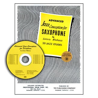 TRY Publishing Advanced Jazz Conception For Saxophone w/cd - by Lennie Niehaus - TRY1060