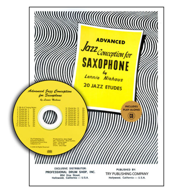 Advanced Jazz Conception For Saxophone w/cd - by Lennie Niehaus - TRY1060