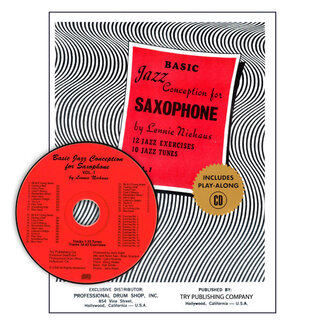 TRY Publishing Basic Jazz Conception For Saxophone Volume 1 w/cd - by Lennie Niehaus - TRY1057