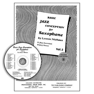 TRY Publishing Basic Jazz Conception For Saxophone Volume 2 w/cd - by Lennie Niehaus - TRY1058