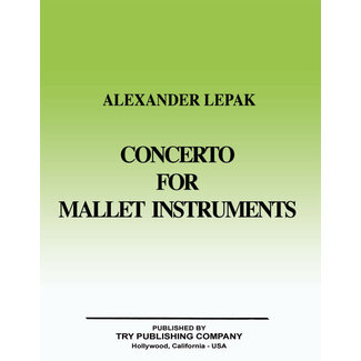 TRY Publishing Concerto for Mallet Instruments - Complete - by Alexander Lepak - TRY1154