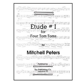 TRY Publishing Etude # 1 For Four Tom-Toms - by Mitchell Peters - TRY1093