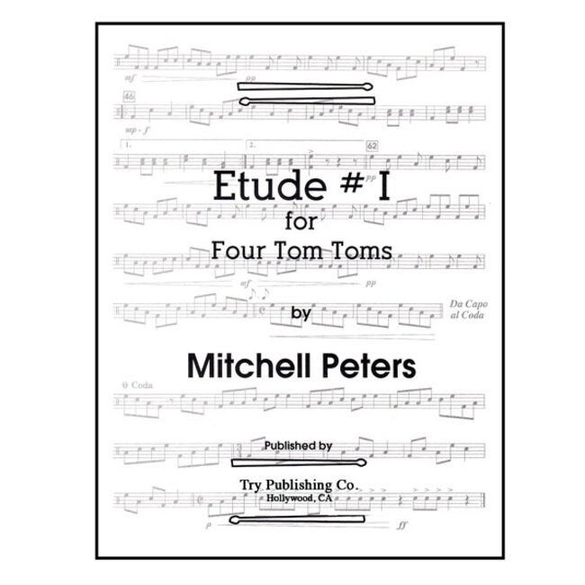 Etude # 1 For Four Tom-Toms - by Mitchell Peters - TRY1093