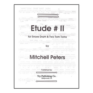 TRY Publishing Etude # 2 For Snare Drum and Two Tom-Toms - by Mitchell Peters - TRY1094