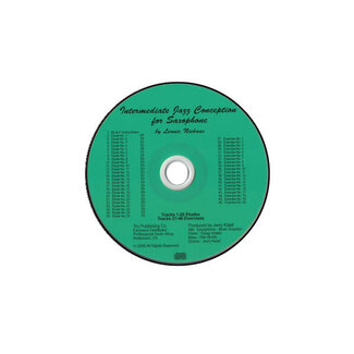 TRY Publishing Intermediate Jazz Conception For Saxophone CD only - by Lennie Niehaus - TRY1116