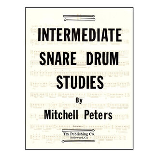 TRY Publishing Intermediate Snare Drum Studies - by Mitchell Peters - TRY1064