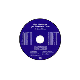 TRY Publishing Jazz Conception For Saxophone Duets CD only - by Lennie Niehaus - TRY1118