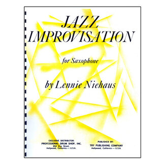 TRY Publishing Jazz Improvisation For Saxophone - by Lennie Niehaus - TRY1062