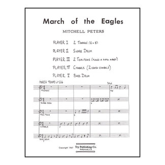 TRY Publishing March Of The Eagles - by Mitchell Peters - TRY1105