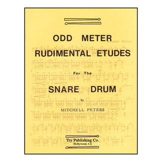TRY Publishing Odd Meter Rudimental Etudes For Snare Drum - by Mitchell Peters - TRY1071