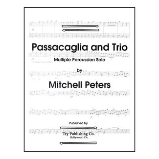 TRY Publishing Passacaglia And Trio - by Mitchell Peters - TRY1089