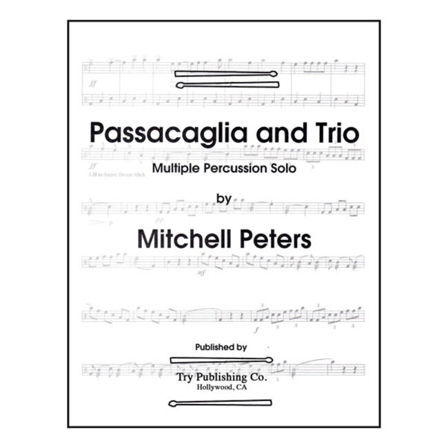 Passacaglia And Trio - by Mitchell Peters - TRY1089
