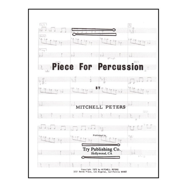 Piece For Percussion - by Mitchell Peters - TRY1101