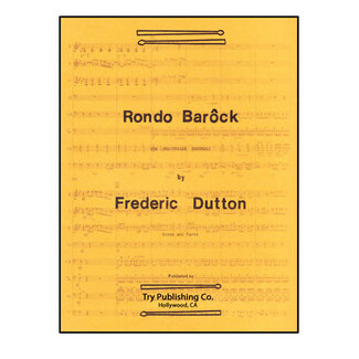 TRY Publishing Rondo Barock - by Frederick Dutton - TRY1031
