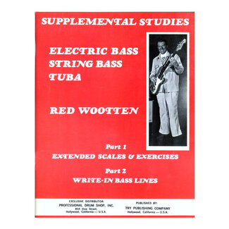TRY Publishing Supplemental Studies For Electric Bass, String Bass, and Tuba - by Red Wooten - TRY1112