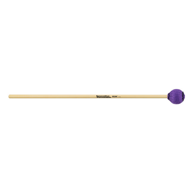 Innovative Percussion - RS20C - Medium Marimba / Vibraphone Mallets - Purple Cord - Rattan