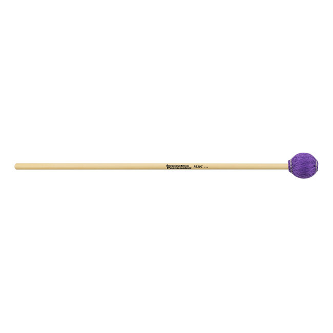 Innovative Percussion - RS30C - Medium-Hard Marimba / Vibraphone Mallets - Purple Cord - Rattan