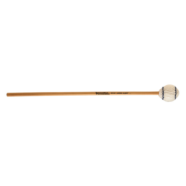Innovative Percussion - IP3101 - Extra Soft Marimba Mallets - Off-White Yarn - Rattan
