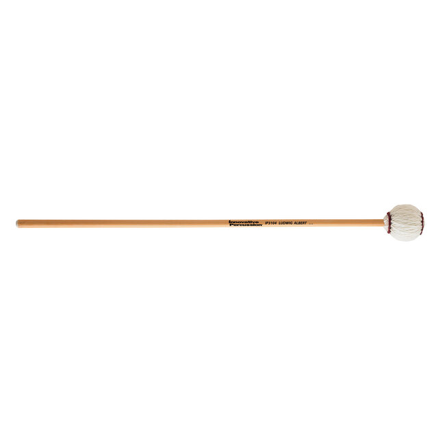 Innovative Percussion - IP3104 - Medium Soft Marimba Mallets - Off-White Yarn - Rattan