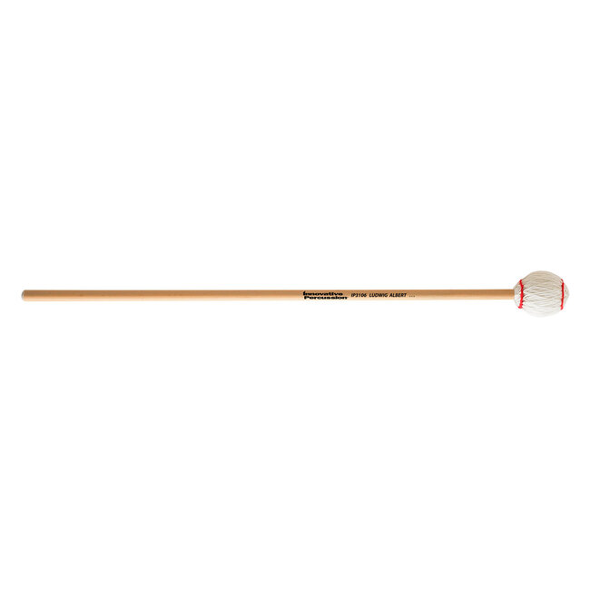 Innovative Percussion - IP3106 - Medium Hard Marimba Mallets - Off-White Yarn - Rattan