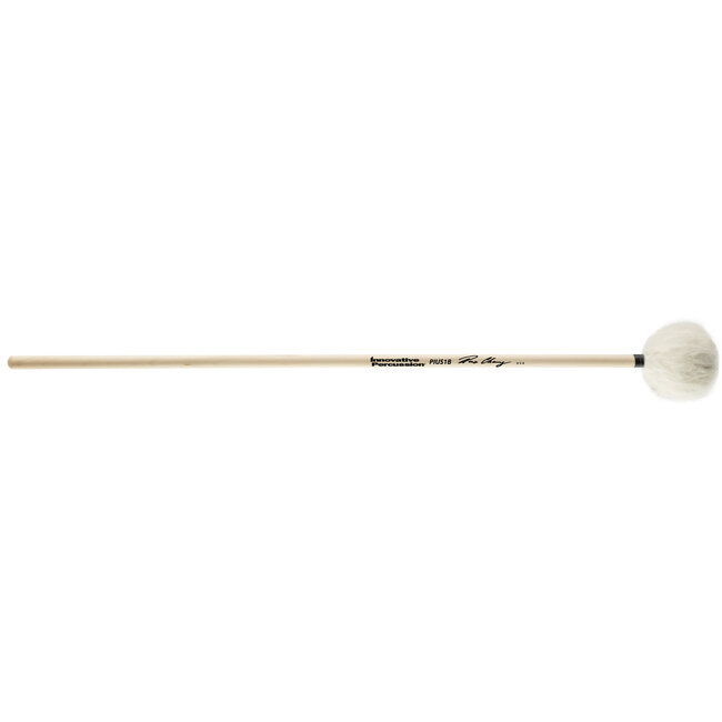 Innovative Percussion - PIUS1B - Soft Bass Marimba Mallets - White Yarn - Birch
