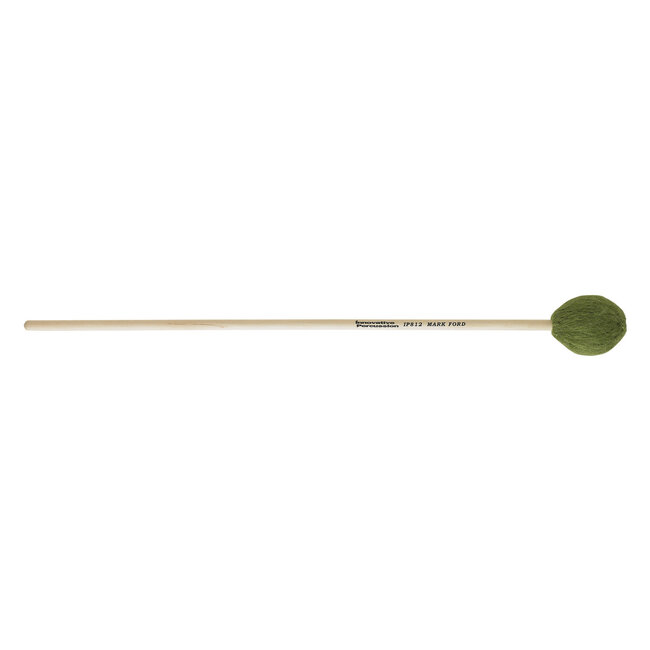 Innovative Percussion - IP812 - Strong Legato Medium Soft Marimba Mallets - Green Yarn - Birch