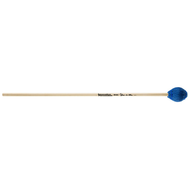Innovative Percussion - WU6C - Very Hard Concerto Marimba Mallets - Electric Blue Bamboo Cord - Birch