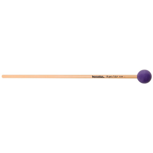 Innovative Percussion - CL-X5 - Hard Bright Xylophone Mallets - 1-1/8" Nylon - Purple - Rattan