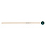 Innovative Percussion - OS1 - Medium Soft Xylophone Mallets - 1-1/8" Dark Green / White Tape - Rattan