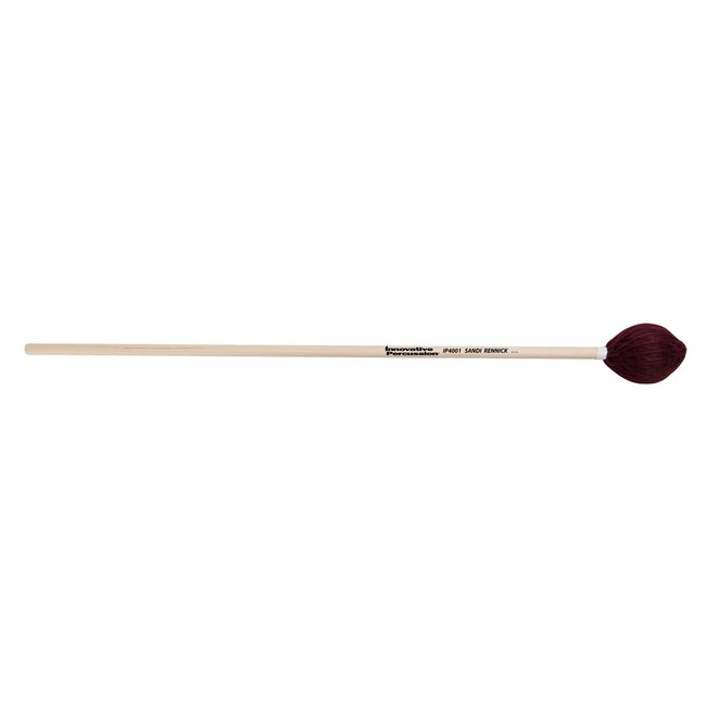 Innovative Percussion - IP4001 - Soft Marimba Mallets - Cranberry Yarn - Birch