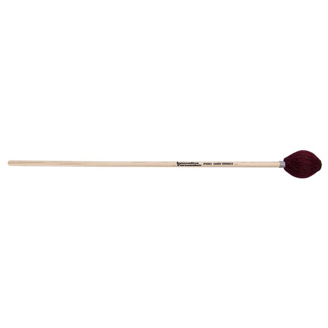 Innovative Percussion - IP4002 - Medium Marimba Mallets - Cranberry Yarn - Birch
