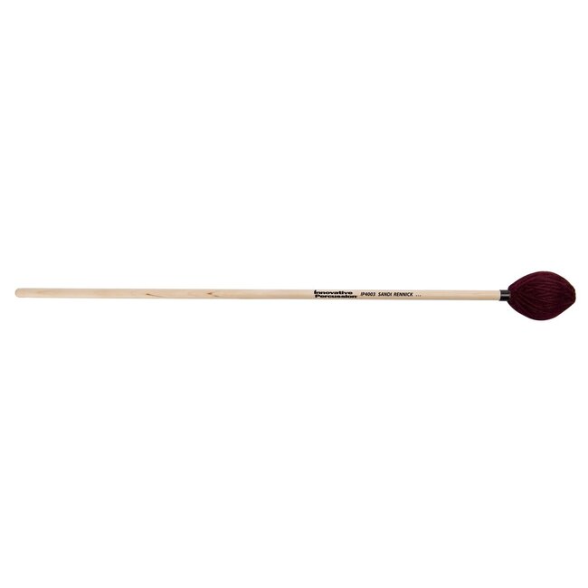 Innovative Percussion - IP4003 - Hard Marimba Mallets - Cranberry Yarn - Birch