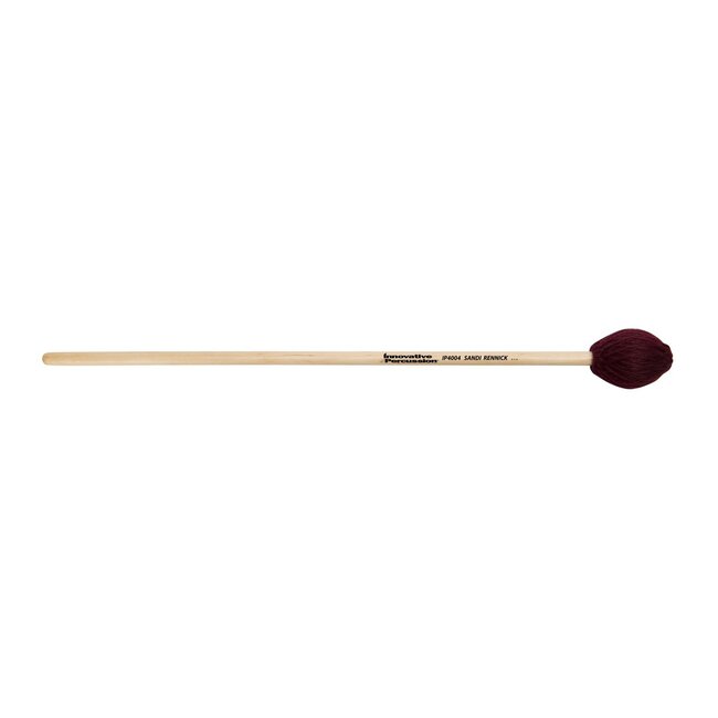 Innovative Percussion - IP4004 - Wrapped Xylophone Mallets - Cranberry Yarn - Birch