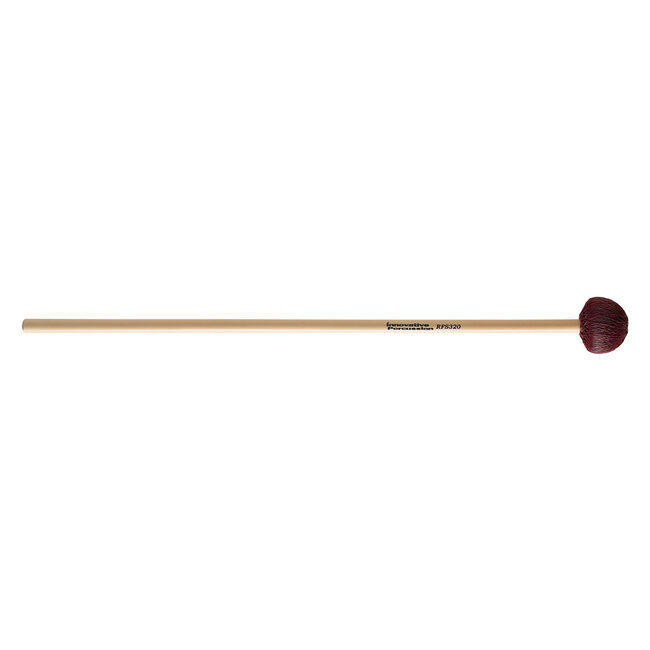 Innovative Percussion - RFS320 - Soft Vibraphone Mallets - Burgundy Cord - Rattan