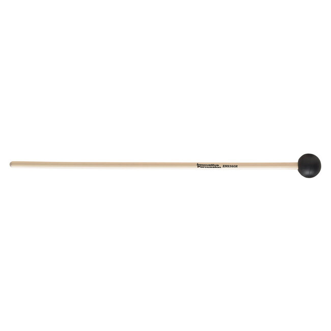 Innovative Percussion - ENS360R - Hard Rubber Mallets -Black - Rattan