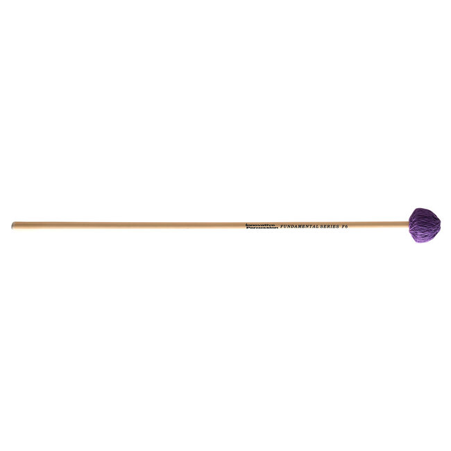 Innovative Percussion - F6 - Hard Vibraphone Mallets - Purple Cord - Rattan