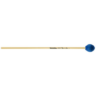Innovative Percussion Innovative Percussion - WU4CR - Medium Hard Concerto Marimba Mallets - Electric Blue Bamboo Cord - Rattan (Discontinued)