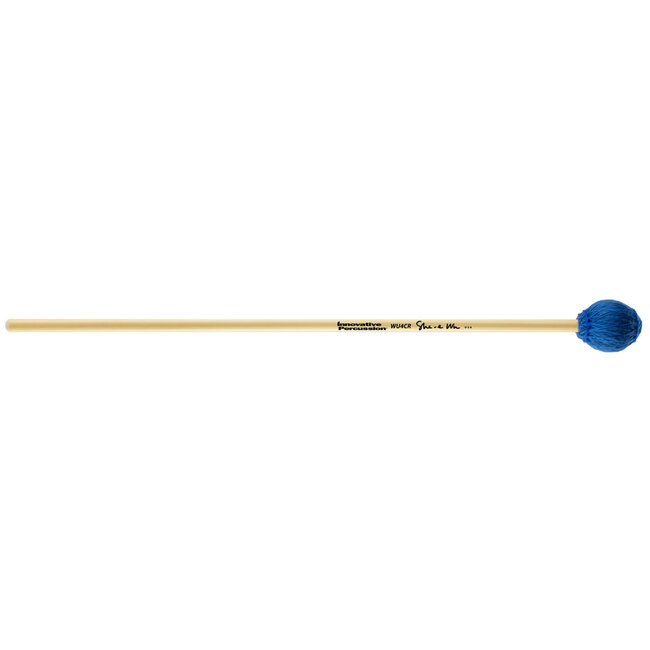 Innovative Percussion - WU4CR - Medium Hard Concerto Marimba Mallets - Electric Blue Bamboo Cord - Rattan (Discontinued)