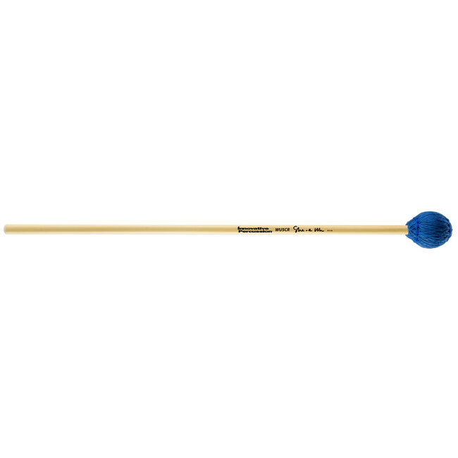 Innovative Percussion - WU5CR - Hard Concerto Marimba Mallets - Electric Blue Bamboo Cord - Rattan (Discontinued)